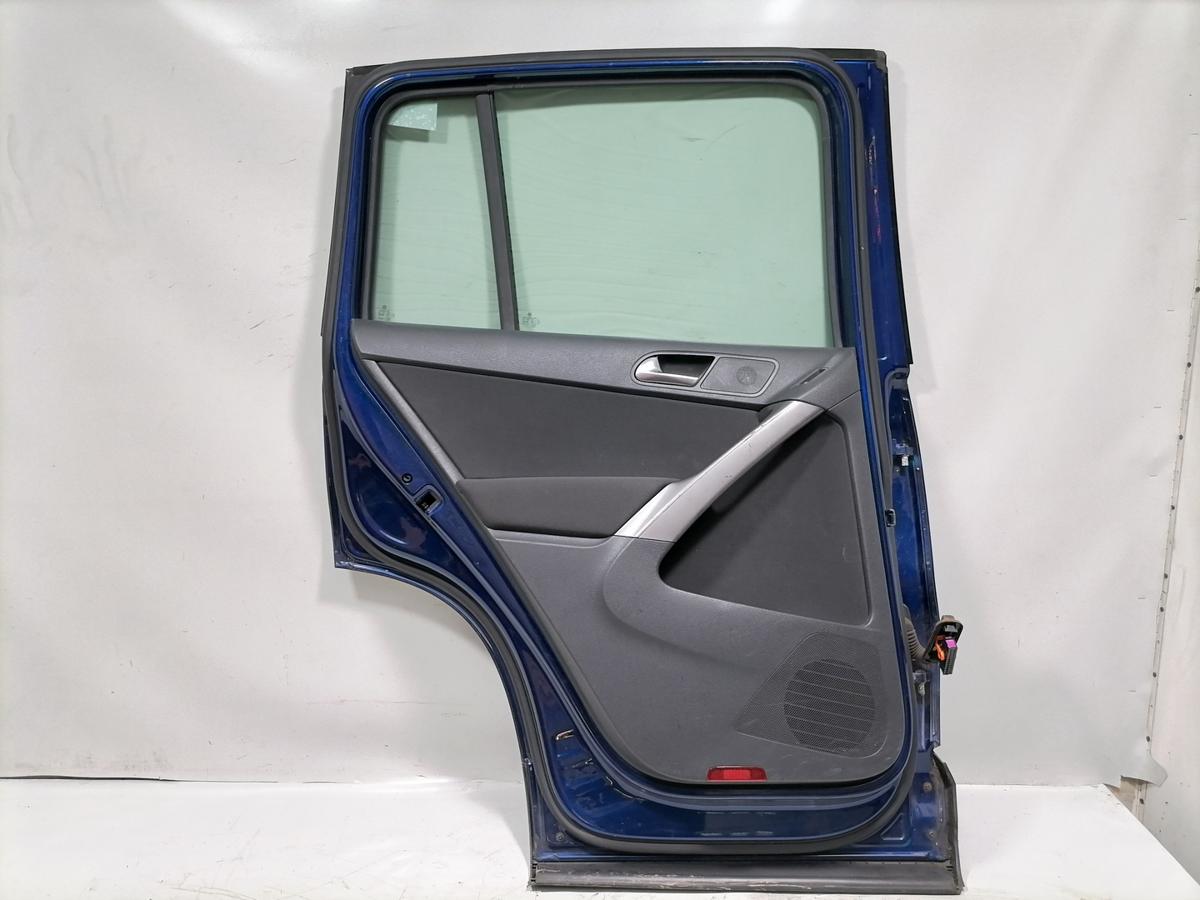 VW Tiguan 1 5N original T&uuml;r hinten links LD5Q Shadowblue Rohbau Bj.2009